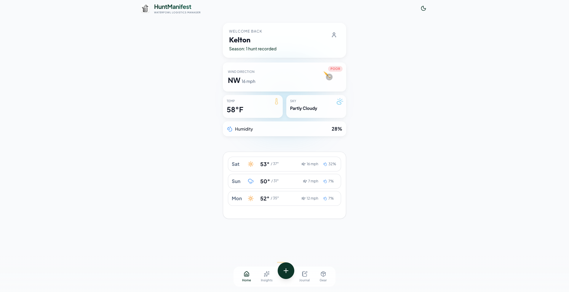 HuntManifest